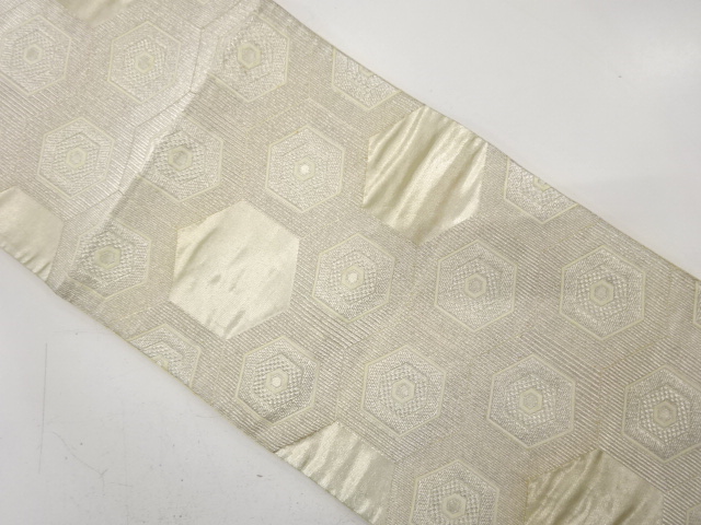 JAPANESE KIMONO / ANTIQUE FUKURO OBI / SILK / WOVEN KIKKO